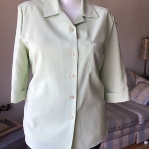 Light green jacket size 16